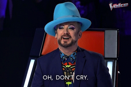 Boy George Cry GIF by The Voice Australia