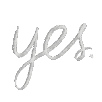 Lettering Yes Sticker