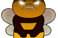 Angry Plan B Sticker by Plan Bee Studios