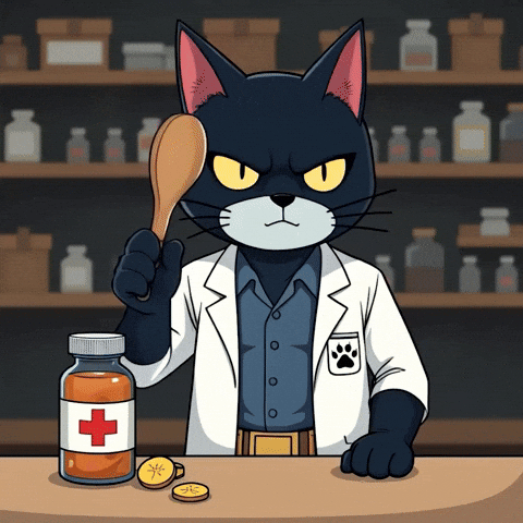 Sick Cat GIF by CATBAT