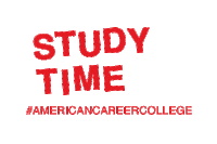 Study Homework Sticker by American Career College