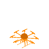 dronefed drone drones dfi flying drone Sticker