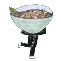 happy soup Sticker by Hanna Carter