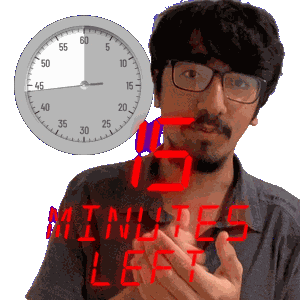 15 Minutes Sticker