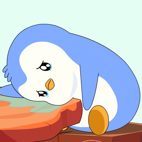Sad Oh No GIF by Pudgy Penguins
