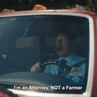 williammattar driving sarcasm lawyer farmer GIF