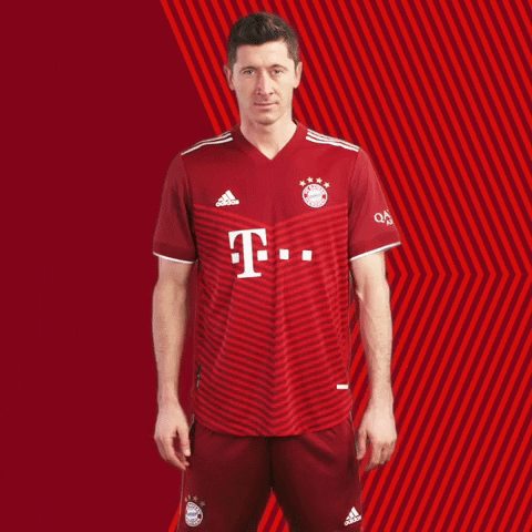 Robert Lewandowski Reaction GIF by FC Bayern Munich
