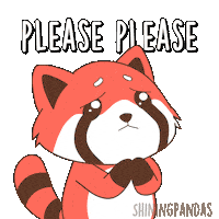 Red Panda Please Sticker