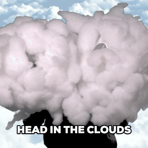 Head In The Clouds Dreaming GIF by Sendcloud