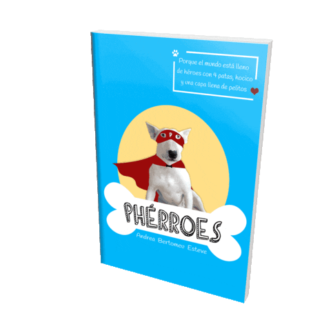 pherroes giphyupload dog book libro Sticker