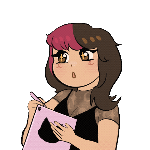 Chloecolors art wow shocked amazing Sticker