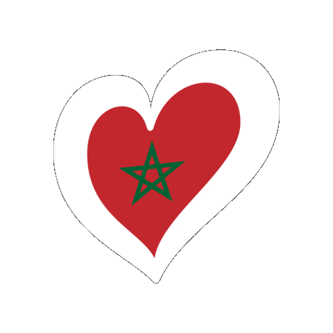 Heart Morocco Sticker by Eurovision Song Contest
