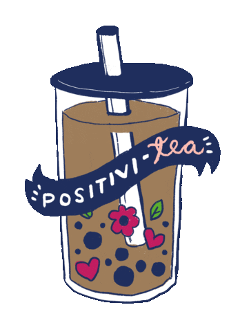 3amcrafter tea positive bubbletea milktea Sticker