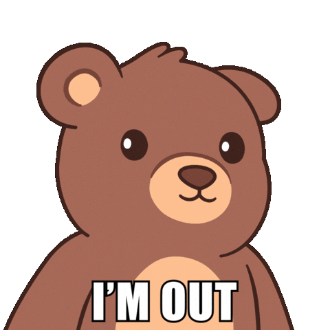 Awkward Bye Bye Sticker by BEARISH