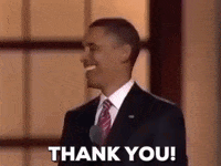 barack obama thank you GIF by Obama