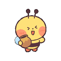 Happy Bee Sticker