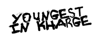 Youngest In Kharge Sticker by Justin Rarri