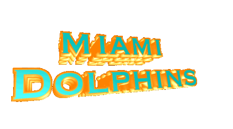 Miami Dolphins Football Sticker by GIPHY Text