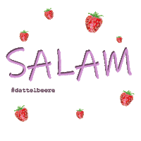 dattelbeere strawberry salam selam erdbeere Sticker