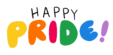 Happy Gay Pride Sticker by Books2Door