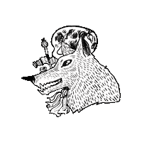 Art Wolf Sticker