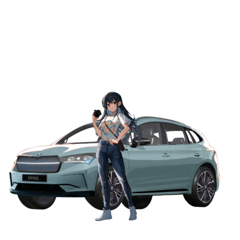 SkodaSingapore ea skoda enyaq skoda enyaq Sticker