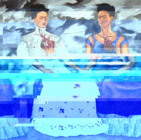loretoriveros art glitchart painting frida GIF
