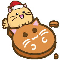 Happy Cat Sticker by Fuzzballs