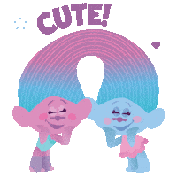Couple Love Sticker by DreamWorks Trolls