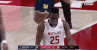 Excited College Basketball GIF by Maryland Terrapins