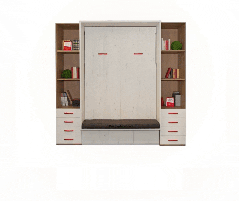 santiagogallegomartinez giphygifmaker cama abatible cama a pared cama mueble GIF