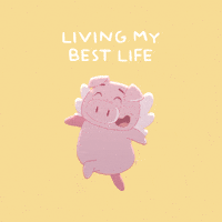 Happy Flying Pig GIF by PositivelyPigasus