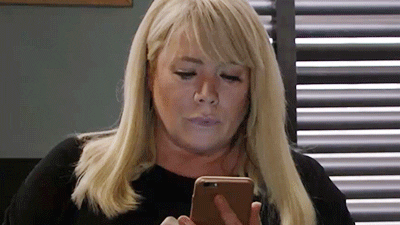 eastendersgifs giphyupload eastenders sharon watts letitia dean GIF