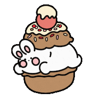 Bunny Macaron Sticker