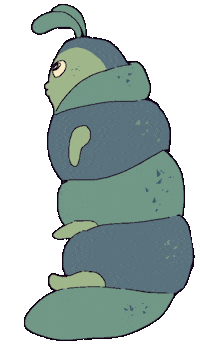 Worm Bookworm Sticker