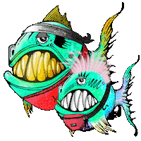 Happy Fish Sticker