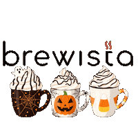 Halloween Ghosts Sticker by Brewista