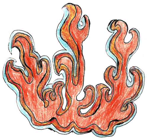 Flame Sticker by Arts of Life