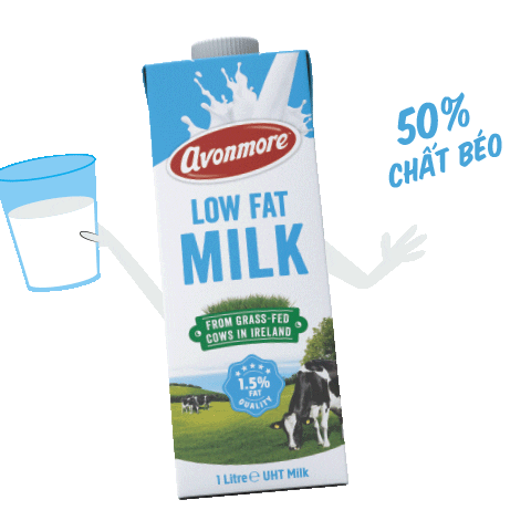 GoodfoodVietnam giphyupload milk lowfat avonmore Sticker