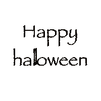 Halloween Lettering Sticker