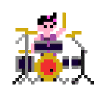 Pixel Playing Sticker by bandaingrime