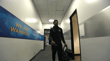 jordan bell arrival GIF by NBA