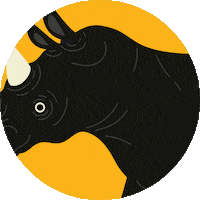 iPrima animal click zoo rhino Sticker