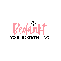 Bedankt Bestelling Sticker by Soet Academy