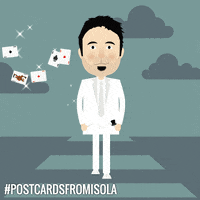 postcardsfromisola magic rabbit lights hat GIF