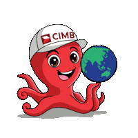 Earth Hour Octo Sticker by CIMB Bank