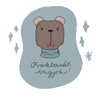 Happy Bear Sticker by Katalinka