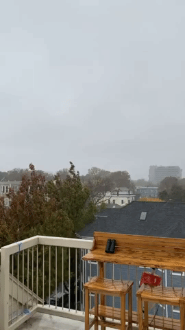 Nor'easter Brings Wind and Rain to Portland, Maine