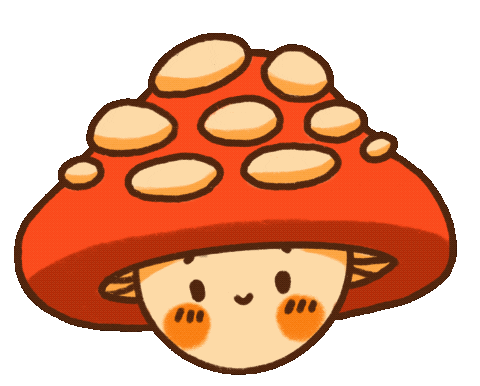 Mushydoodle giphyupload happy smile mushroom Sticker