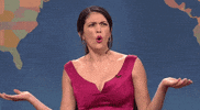 Cecily Strong Shrug GIF by Saturday Night Live